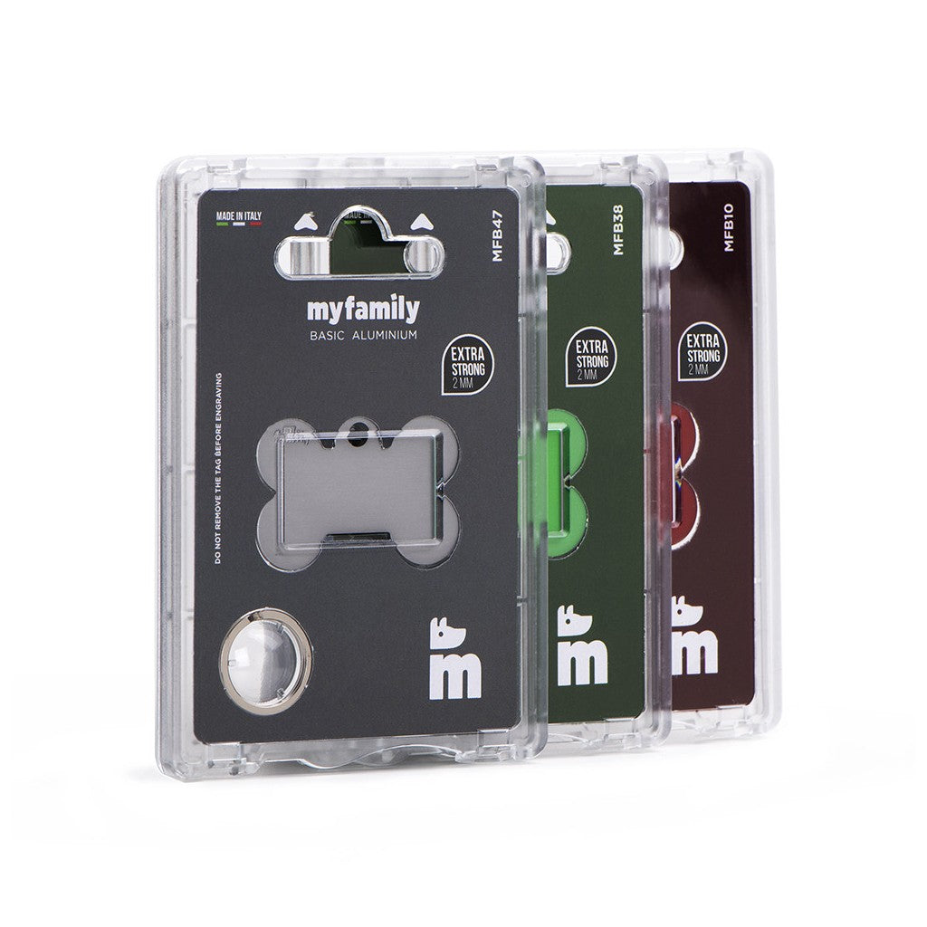 MyFamily ''Bone Aluminum'' ID Tag 