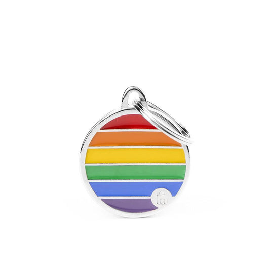 MyFamily Circle Rainbow ID Tag: S