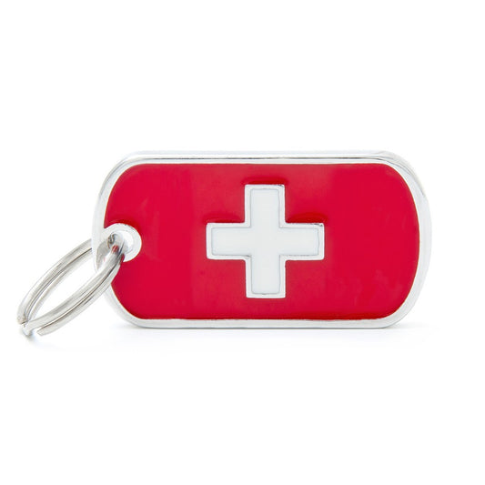 MyFamily ''Big Switzerland'' emailliert ID Tagin rot und weiss